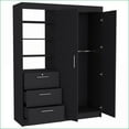 thumbnail image 7 of Armoires with 2 Doors 3 Drawers 4 Shelves | Black | Engineered Wood, 7 of 7