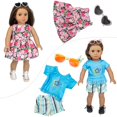 thumbnail image 3 of Ropa y accesorios para muñecas BDDOLL para niña de 18 pulgadas con 23 piezas, 3 of 7