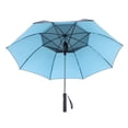 thumbnail image 2 of 62 Inch 2600mAh USB Rechargeable Fan Umbrella, Windproof UV Protection Double Canopy Golf Umbrella with Portable Cooling Fan for Outdoor Activities, 2 of 7