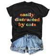 thumbnail image 1 of WANPIDAN Mignons T-Shirts d'Entraînement Femmes Manches Longues T-Shirt Femmes Manches Longues Femmes T-Shirt Rayé Femmes Été Hauts Manches Longues pour Femmes T-Shirts Manches Courtes Décontractés, 1 of 2