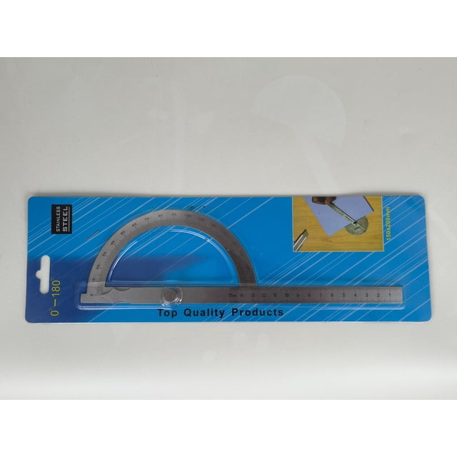 150mm Stainless Steel Half-Circle Angle Finder - 0-180° Precision Measuring Tool for Woodworking, Drafting & Architecture - Durable, Compact Design with Accurate Readings, Ideal for Students,