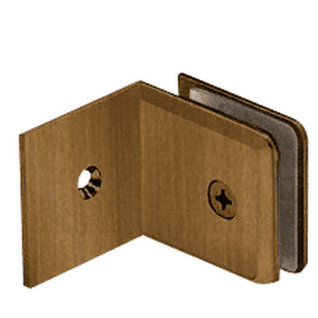 

CRL BGC039ABR Antique Brass Fixed Panel Beveled Clamp with Large Leg