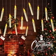 thumbnail image 4 of Velas Flotantes sin llama con varita mágica, velas cónicas Led eléctricas parpadeantes remotas, fiesta de cumpleaños de Halloween, 12/24/36 piezas, 4 of 4