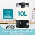 thumbnail image 4 of Fundidor de cera TOAUTO WMF-10L, 9,5 L, 1100 W, 120 V, digital, 4 of 9