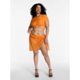 thumbnail image 2 of Hot Girl Summer by Megan Thee Stallion Women's and Women's Plus Thee Shell Skirt Crochet Sarong Coverup, Sizes XS-3X, 2 of 6