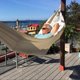 thumbnail image 5 of Hamaca para acampar en el jardín al aire libre, hamaca de lona suave para 2 personas, columpio portátil con bolsa de transporte para patio, patio trasero, porche, viajes   JM, 5 of 5