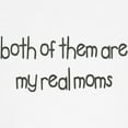 thumbnail image 3 of CafePress - Both Of Them Are My Real Moms Kids Baseball Jersey - Kids Cotton Baseball Jersey, 3/4 Sleeve Shirt, 3 of 4