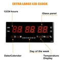 thumbnail image 4 of YUANOU Digital Home Large Big LED Wall Clock Desk With Calendar Temperaturen Digital Electronic Clocks Hoem Decoration(AU Plug), 4 of 6