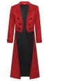 thumbnail image 2 of FASHOFT Men's Steampunk Victorian Halloween Tailcoat Jacket Gothic Vintage Uniform Cosplay Outfit Theme Party Stage Performance Dress Up Halloween XL, 2 of 8