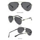 thumbnail image 2 of Gafas de sol estilo aviador polarizadas vintage con protección UV400, con bisagras de resorte para conducir, andar en bicicleta, acampar y pescar., 2 of 5