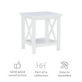 thumbnail image 6 of Linon Edmiston Indoor End Table with Shelf, 22" Tall, Antique White, 6 of 16