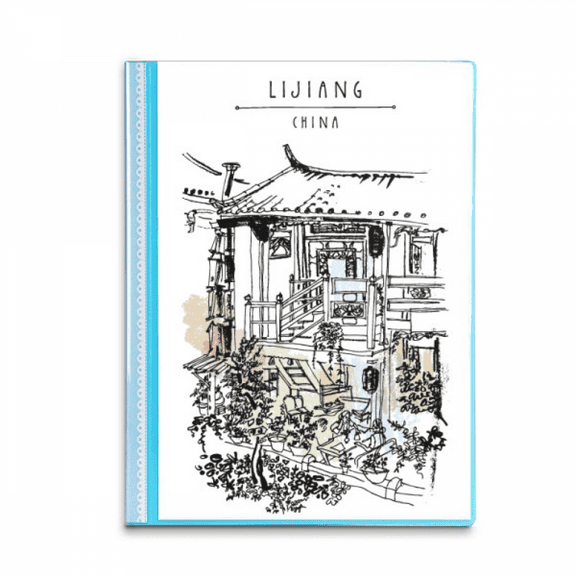 A Cute Alley in Dali of China Book Sheet Protectors Portfolio Binder Folder
