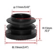 thumbnail image 2 of Flyshop Black Plastic Hole Plug Round Tubing End Cap Chair Glide Inserts 19 mm, 3/4", 8 Pieces, 2 of 7