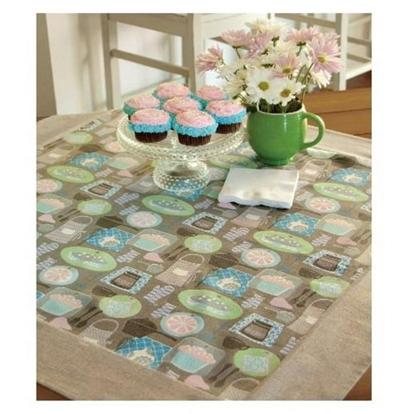 TA-3636 Tasty 36 x 36 in. Table Topper - Truffle