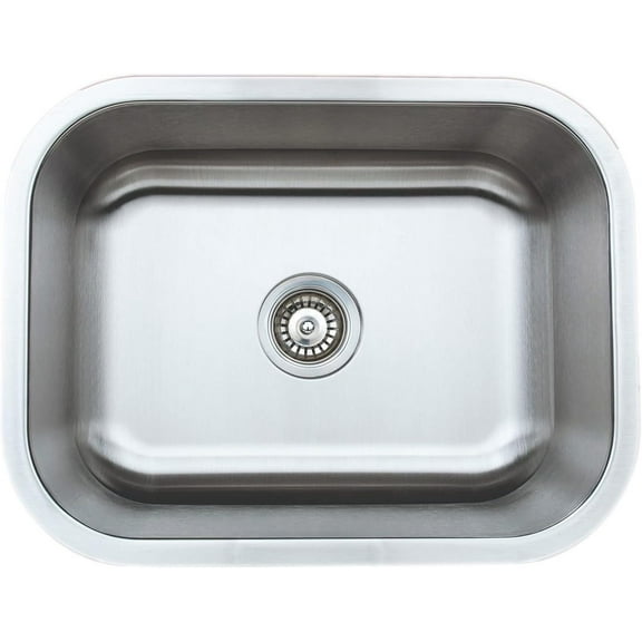 CMU2318-9 Craftsmen Series Stainless Steel Kitchen Sink, 23" 18 Gauge, Brushed Matte Finish