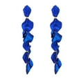 thumbnail image 2 of Mightlink 1 Pair Women Petal Earrings Retro Anti-allergy Lightweight Ear Decoration Jewelry Prom Cocktail Party Hanging Earrings Long Dangle Earrings, 2 of 7