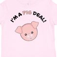 thumbnail image 4 of Inktastic I'm a Pig Deal Cute Pig Pun Boys or Girls Toddler T-Shirt, 4 of 5