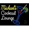 thumbnail image 1 of Cocktail Lounge With Martini Glass LED Neon Sign 24 x 31 - inches, Clear Edge Cut Acrylic Backing, with Dimmer - Bright and Premium built indoor LED Neon Sign for Bar decor., 1 of 7