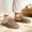 Brown, variant on Warm House Slippers for Men Platform Light EVA Comfy Memory Foam Furry Collar Trendy Winter Slipper
