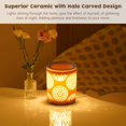 thumbnail image 5 of MEHOOM Electric Wax Melt Warmer - 4 Light Modes, Timer, Auto Off, Wax Melt & Oil Burner with 2 Bulbs, 5 of 8