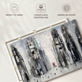 thumbnail image 6 of Elephant Stock Urban Love I Wall Art - Horizontal Canvas Wall Art - Living Room Wall Decor - Abstract Canvas - Gray And Blue Decor By Ekaterina Ermilkina - 51" x 34", 6 of 8
