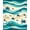 Turquoise Blue Beige, Pattern 7, variant on ODIKA 8'x10' Washable Area Rug Durable, Non-Slip Nautical Turtle Ocean Starfish Border Entry Themed Teal Beachy for Living Room, Under Sectional, Family
