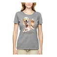 thumbnail image 2 of If It's Not a Golden Retriever It's Just a Dog Gift | Womens Dog Lover Graphic T-Shirt, Heather Grey, 2XL, 2 of 3