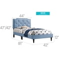 thumbnail image 2 of Glory Furniture Deb G1123-TB-UP Twin Bed- All in One Box , BLUE, 2 of 6