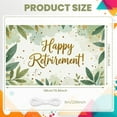 thumbnail image 2 of Golden Glitter Retirement Banner Green Leaf Happy Retirement Display Gold Star Balloon Decor Retirement Backdrop for Retirement Party Farewell Celebration Office Retirement, 2 of 8