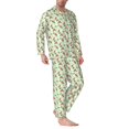 thumbnail image 2 of Sikiie Flower With Ladybug Mens Pajama Set, Soft Warm Long Sleeve Sleepwear, Cozy Button-Down Pjs for Men-Small, 2 of 7