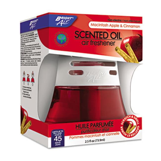 Bright Air Scented Oil Air Freshener Macintosh Apple & Cinnamon 2.5 oz