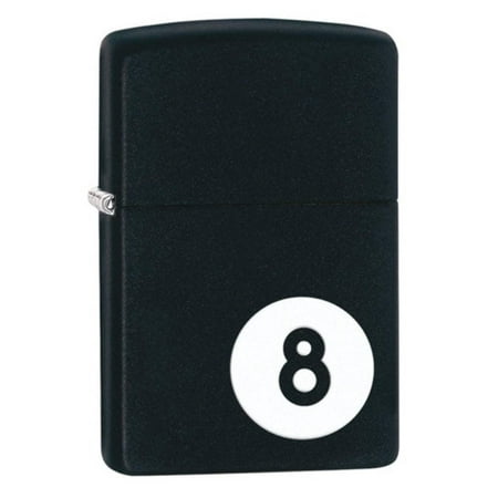 Zippo Eight Ball Black Matte Pocket Lighter