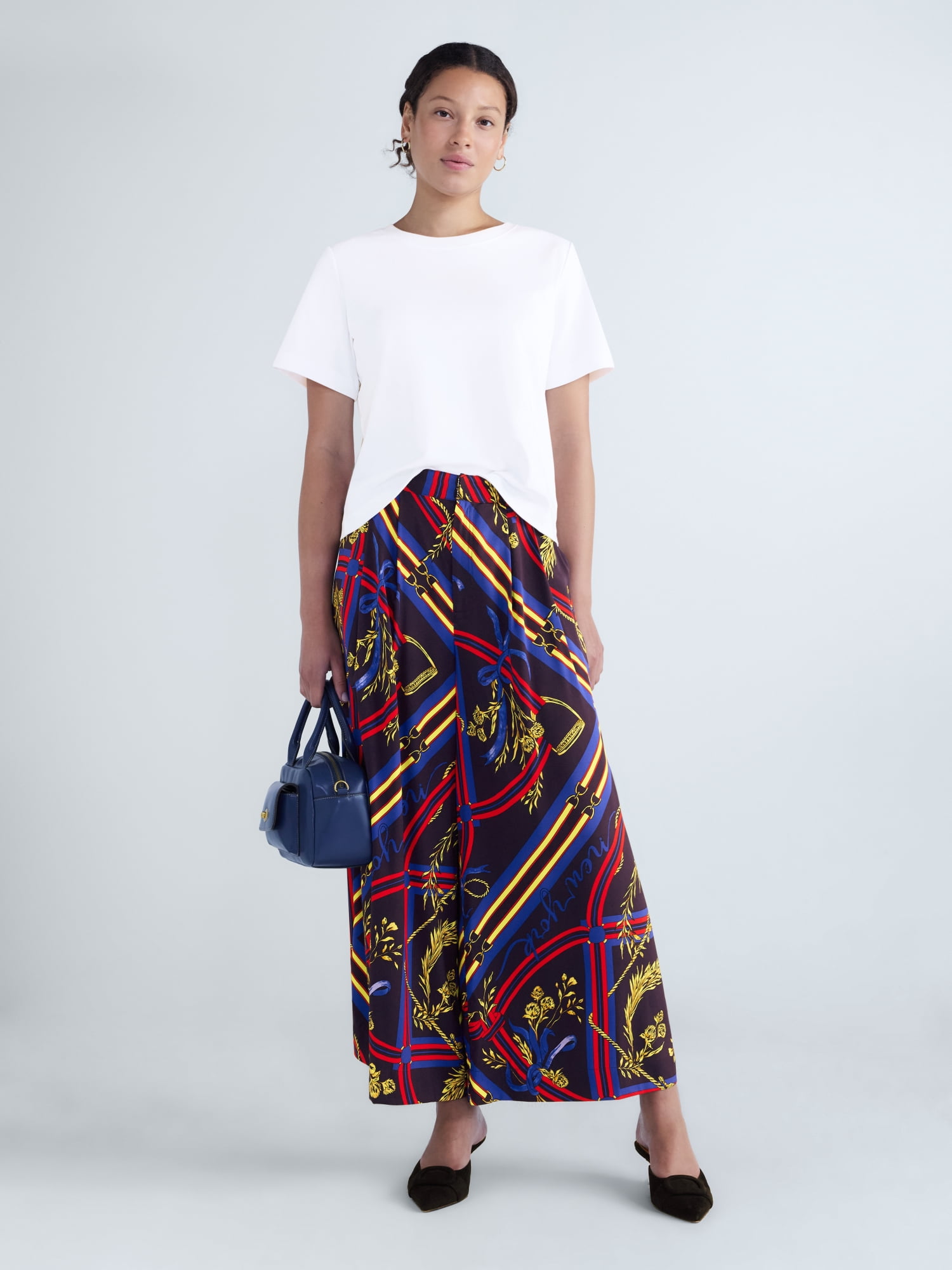 Free Assembly Women's and Women's Plus Cotton Cropped Boxy Tee with Short Sleeves, Sizes XS-4X