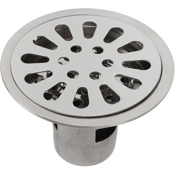 ABCISI 3.5 Inch Shower Drain, Stainless Steel Floor Drain, Odor Resistant Deep Water Sealing Round Shower Drain for Kitchen Balcony Bathroom and Washroom