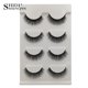 thumbnail image 1 of Pestañas Postizas 3D de Fibra Sintética SHIDISHANGPIN, 4 Pares, Modelo G100, Negro, Largo Aprox. 1cm, Ideal para Bodas, Fiestas y Maquillaje Diario, Duraderas y Reutilizables., 1 of 6