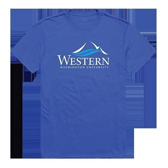 W Republic Products 516-252-B02-03 Western Washington University Institutional Tee, Royal - Large