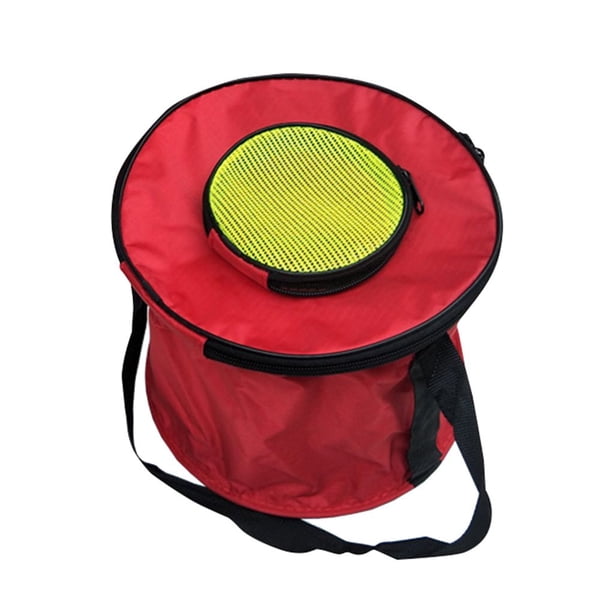 Advancent Cubo de lona plegable, contenedor de transporte de pescado, bolsa de agua cuadrada redonda para pesca Pescar aleatorio, 66 cm (cinturón) 22.5*17.5 cm Advancent DJ0768-02