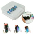 thumbnail image 4 of 5pcs Fly Fishing Hook Stonefly Lure Fly Bait For Trout Bass Grayling Salmon, 4 of 9