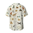thumbnail image 2 of Gaeub Dogs Funny Pets Men's Lapel Short Sleeve Shirt, Relaxed Fit Shirt, Soft and Breathable for Outdoors Party Travel - Medium, 2 of 7
