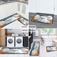 thumbnail image 5 of Happy Halloween Kitchen Rugs Sets Of 2 Cute Ghost Pumpkin Welcome Halloween () Kitchen Mats for Door Bath Non-Slip Runner Rug Decorations for Porch Veranda Entryway (17x47in+30x17in), 5 of 7