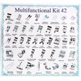 thumbnail image 5 of Kit de prensatelas multifuncionales para máquina de coser, piezas de prensatelas para dobladillos para máquina de coser doméstica, accesorios para Brother Singer, juego de 42 piezas, 5 of 5