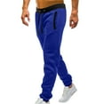 thumbnail image 6 of Outdoor House Bedroom Mid Waisted Solid Pants Casual Jogging Sports Elastic With Pockets Men's Men's Pants, 6 of 7