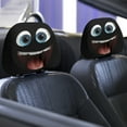 thumbnail image 4 of 2PCS Funny Cartoon Car Headrest Covers, Universal Cute and Funny Cartoon Eyes Headrest Covers, Car Seat Head Rest Protector for Auto Front Seat Rest Decoration, 4 of 6