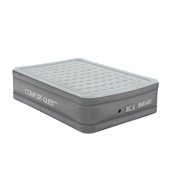AlwayzAire Fortech Air Mattress Queen Built-in Comfort Choice+ Dual Pump, Queen Air Mattress