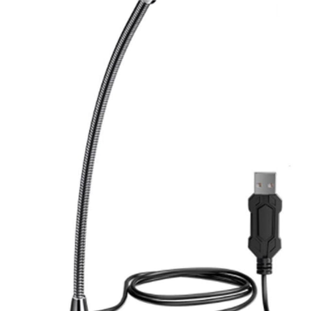 Desktop Microphone USB Omnidirectional Gooseneck Mike With Colorful Light
