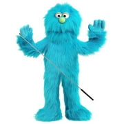 30" Blue Monster Puppet, Full Body Ventriloquist Style Puppet