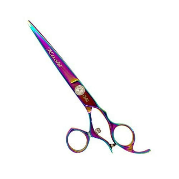 Kashi Professional Swivel Rotating Thumb Styling Barber Shears 6" Japanese Cobalt Steel
