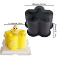 thumbnail image 2 of Juego de moldes for hornear de 4 piezas | Molde redondo for pastel de mousse de silicona de una sola cavidad, cuadrado, flor de amor, redondo | Grado alimenticio | Fácil de liberar | Postre Francés, 2 of 2