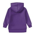 thumbnail image 5 of Cute Trendy Long Sleeve Pullover Hoodies Oversized Hooded Sweatshirts for Teen Girls, Winter Preppy Tween Tops​ Dark Purple 160, 5 of 5