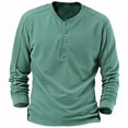 thumbnail image 2 of Mens Quarter Button Down Long Sleeve Solid Classic Dress Shirt Slim Fit Pullover, 2 of 5